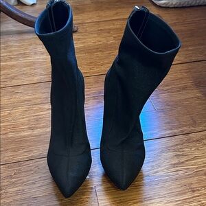 Jewel by Badgley Mischka Black Stiletto Booties